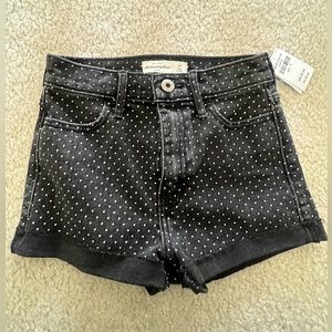 Abercrombie Kids Black Jean Shorts